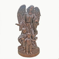 Life size bronze angel statue sculpture