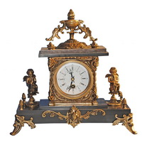 Brass clock CC-036