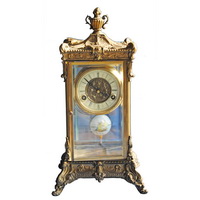 Brass clock CC-034