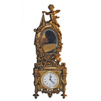 Brass clock CC-026