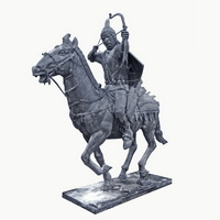 Hunter on horseback statue CCS-044