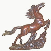 Bronze running horse CA-005