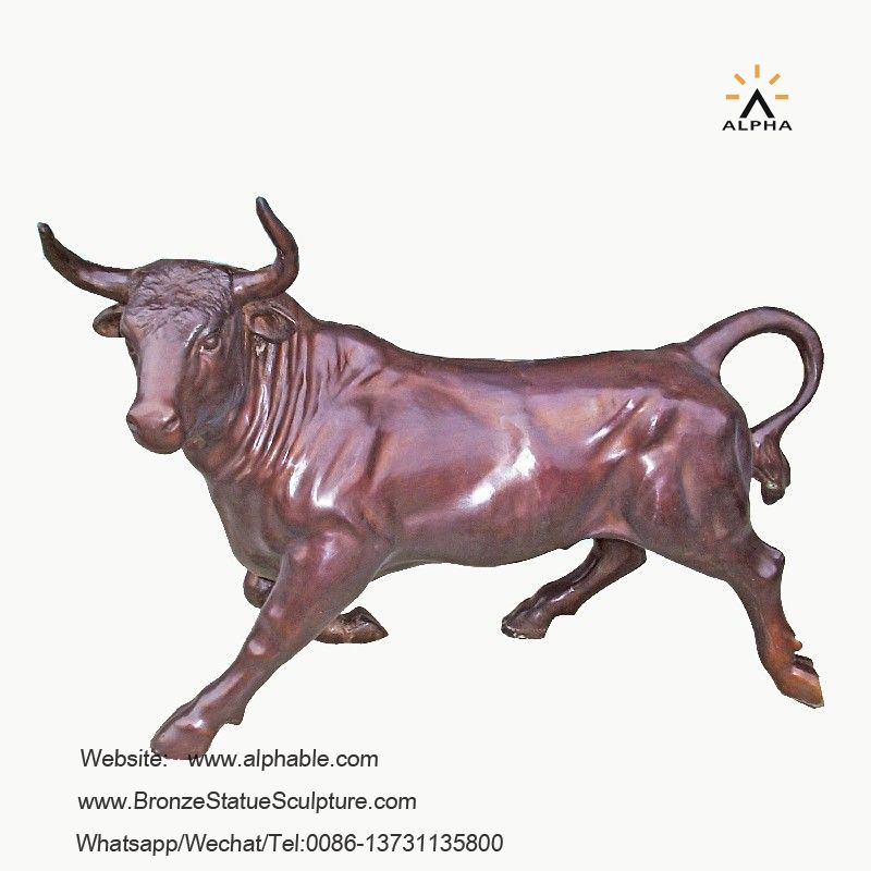 Bronze bull sculpture CA-007