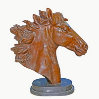 Brass horse head CA-045