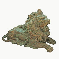 Bronze lion statue CA-011