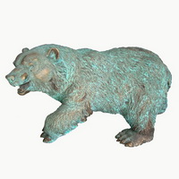 Bronze bear statue CA-020
