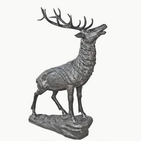 Bronze stag sculpture CA-034