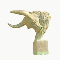 Modern bull head statue sculpture CA-025