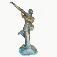 Modern bronze dancing man statue CMS-045