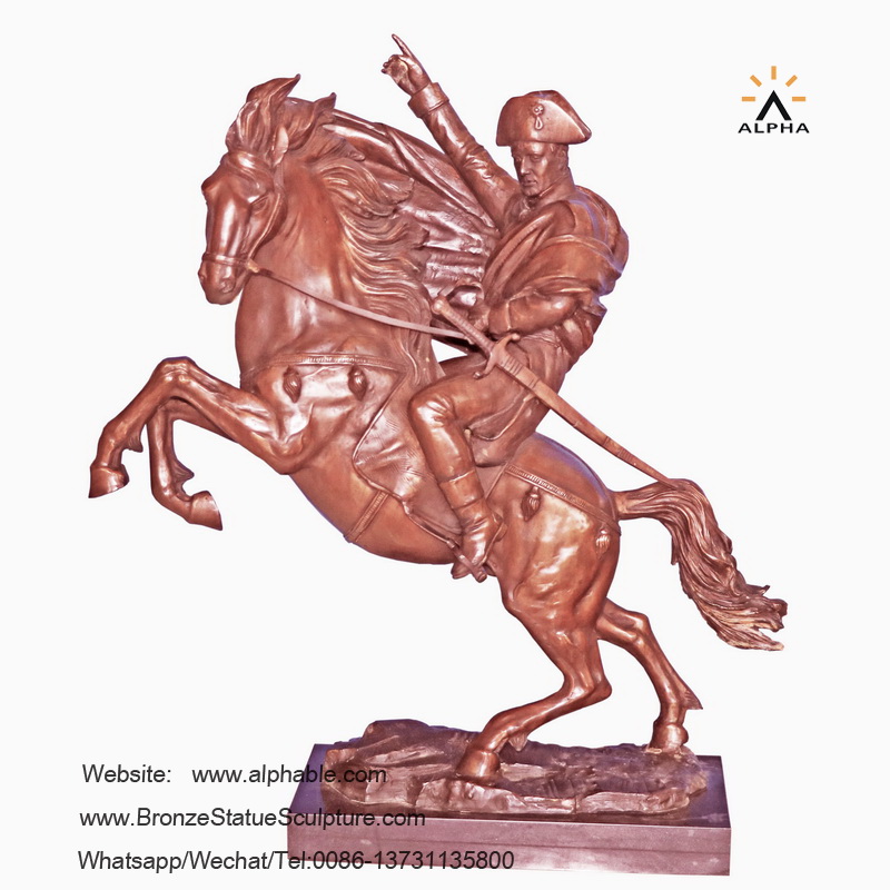 Bronze Napoleon statue sculpture