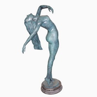 bronze naked lady sculpture