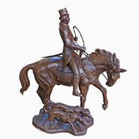 Bronze Hunter with dogs statue  CCS-144 - copy