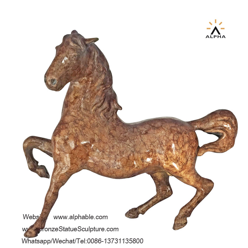 Bronze striding horse statue CA-006