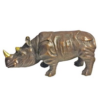 Bronze Rhinoceros sculpture CA-059
