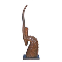 Antelope head sculptures CA-064