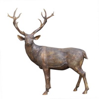 Bronze garden deer sculptures CA-072