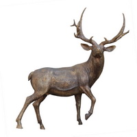 Garden hart deer bronze sculptures CA-073