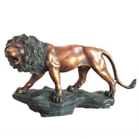Table top fierce lion statue sculpture CA-080