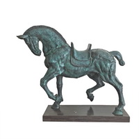 Bronze walking horse sculpture CA-087