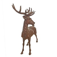 Bronze metal deer sculpture CA-088