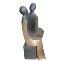 Bronze contemporary lovers sculpture CMS-014