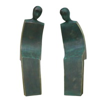Bronze modern lovers sculpture CMS-015