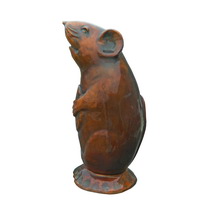 Bronze abstract mouse sculpture CMS-022