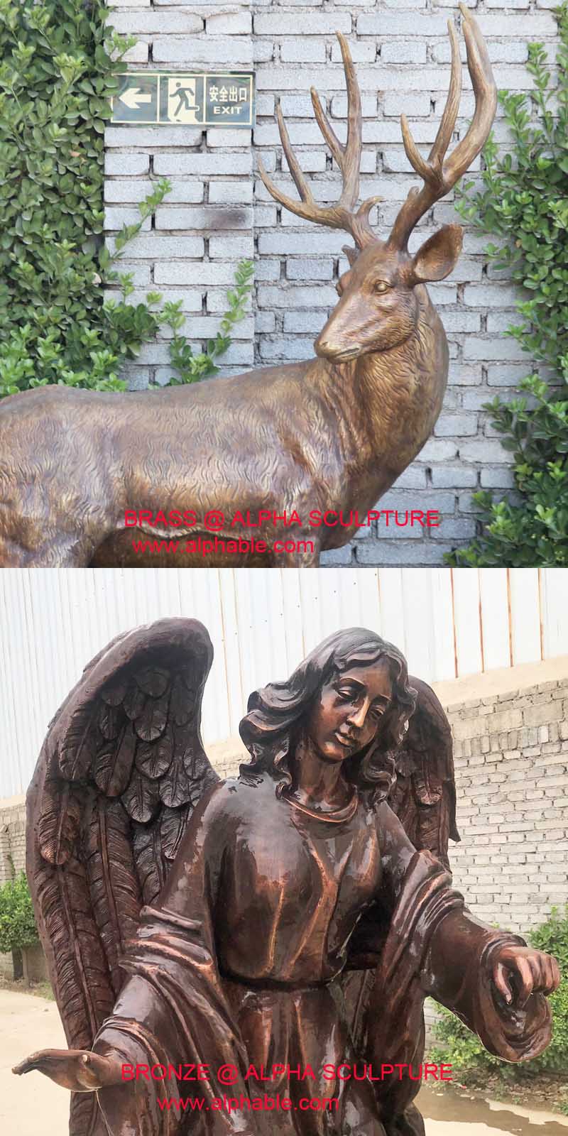brass statue vs bronze statue